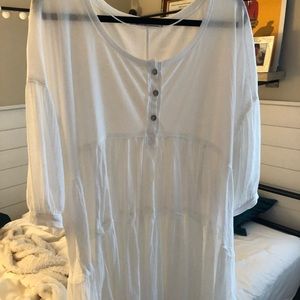 Free People white, flowy tunic!